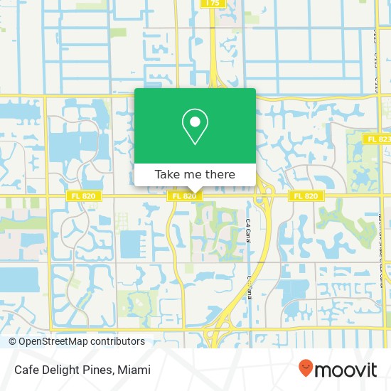 Cafe Delight Pines, 15801 Pines Blvd Pembroke Pines, FL 33027 map