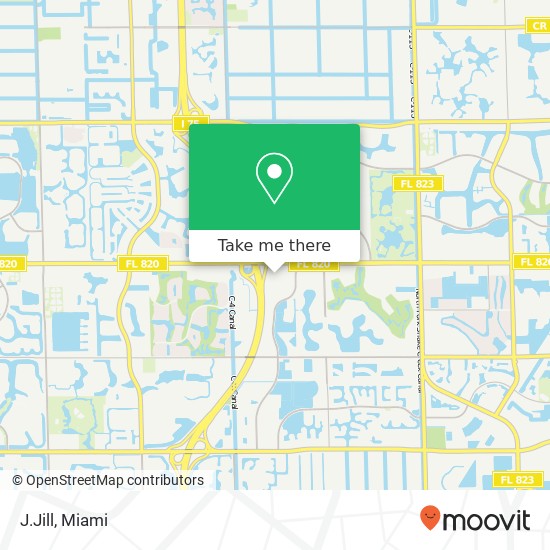 Mapa de J.Jill, 308 SW 145th Ter Pembroke Pines, FL 33027