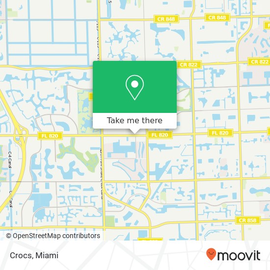 Mapa de Crocs, 11401 Pines Blvd Pembroke Pines, FL 33026