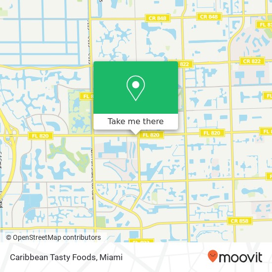 Mapa de Caribbean Tasty Foods, 11244 Pines Blvd Pembroke Pines, FL 33026