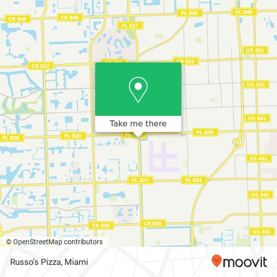 Mapa de Russo's Pizza, 220 S University Dr Hollywood, FL 33025