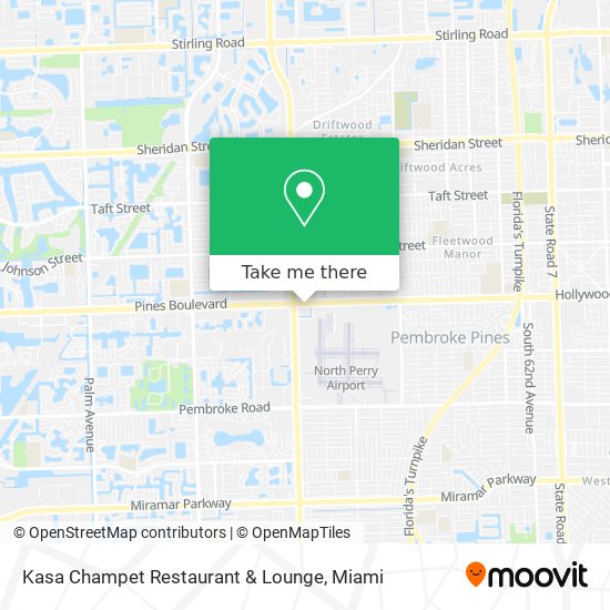Mapa de Kasa Champet Restaurant & Lounge