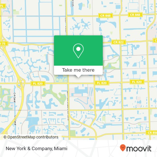 Mapa de New York & Company, Pembroke Pines, FL 33026
