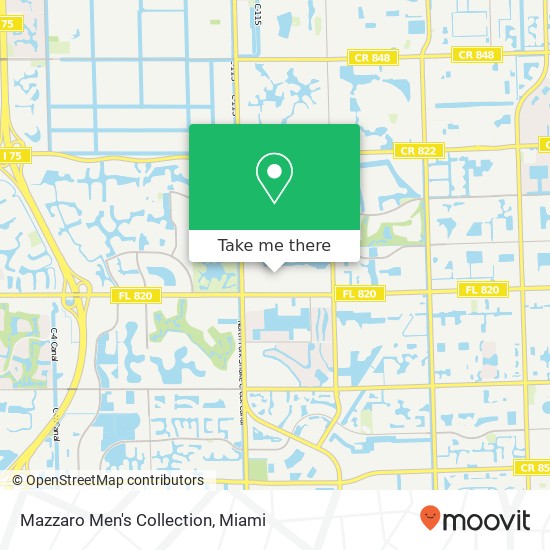 Mapa de Mazzaro Men's Collection, Pembroke Pines, FL 33026