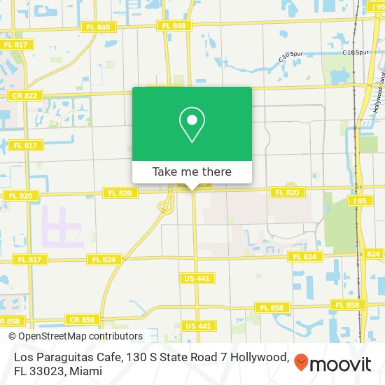 Los Paraguitas Cafe, 130 S State Road 7 Hollywood, FL 33023 map