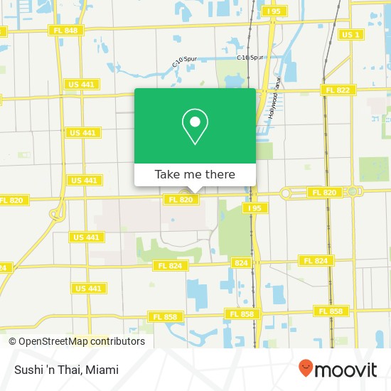 Sushi 'n Thai, 3755 Hollywood Blvd Hollywood, FL 33021 map