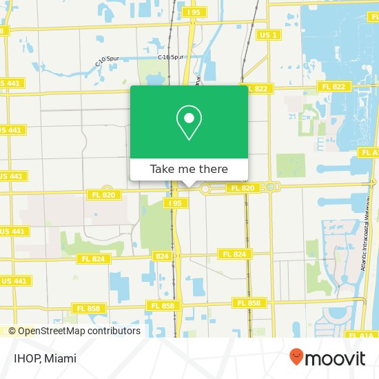 Mapa de IHOP, 2754 Hollywood Blvd Hollywood, FL 33020