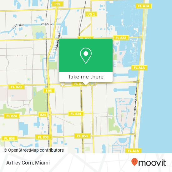 Mapa de Artrev.Com, 1930 Harrison St Hollywood, FL 33020