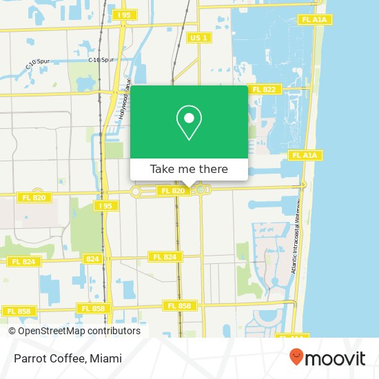 Parrot Coffee, 1917 Hollywood Blvd Hollywood, FL 33020 map