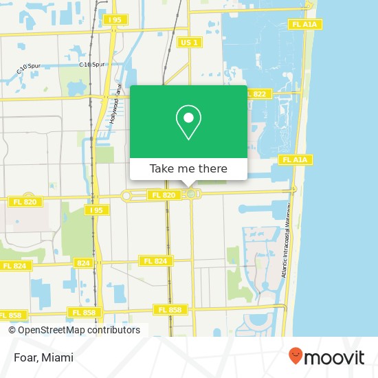 Mapa de Foar, Young Cir Hollywood, FL 33020