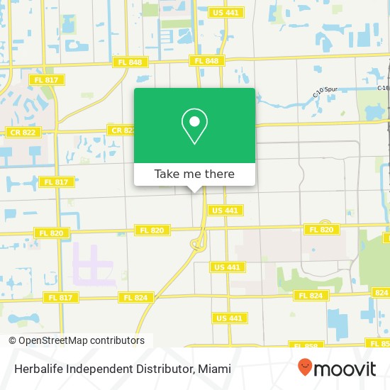 Mapa de Herbalife Independent Distributor, 6320 Johnson St Hollywood, FL 33024