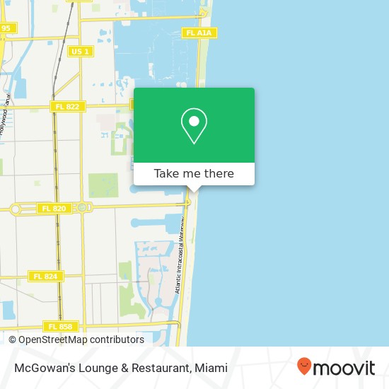 McGowan's Lounge & Restaurant, 298 Arizona St Hollywood, FL 33019 map