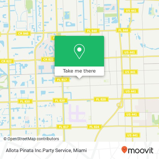 Allota Pinata Inc.Party Service, 7500 Arthur St Hollywood, FL 33024 map