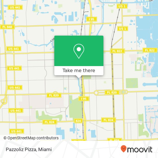 Mapa de Pazzoliz Pizza, 908 N 30th Rd Hollywood, FL 33021