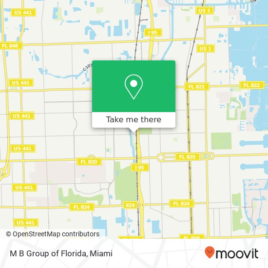 Mapa de M B Group of Florida, 3025 Johnson St Hollywood, FL 33021