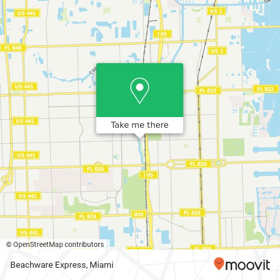 Mapa de Beachware Express, 908 N 30th Rd Hollywood, FL 33021