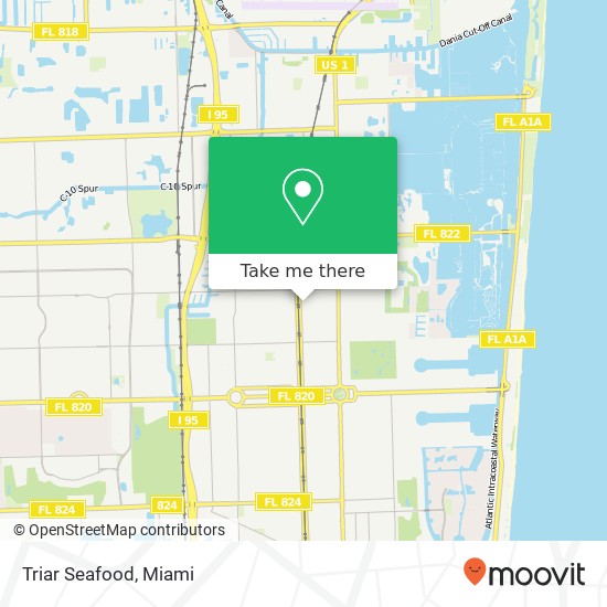 Mapa de Triar Seafood, 2046 McKinley St Hollywood, FL 33020