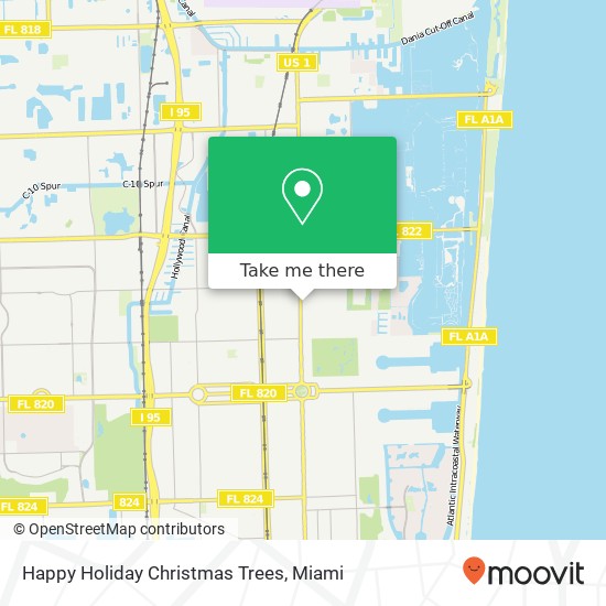 Happy Holiday Christmas Trees, 1401 N Federal Hwy Hollywood, FL 33020 map