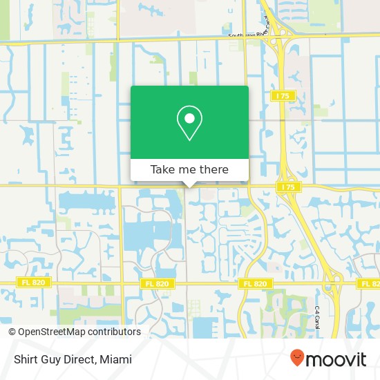 Mapa de Shirt Guy Direct, 17115 NW 23rd St Pembroke Pines, FL 33028