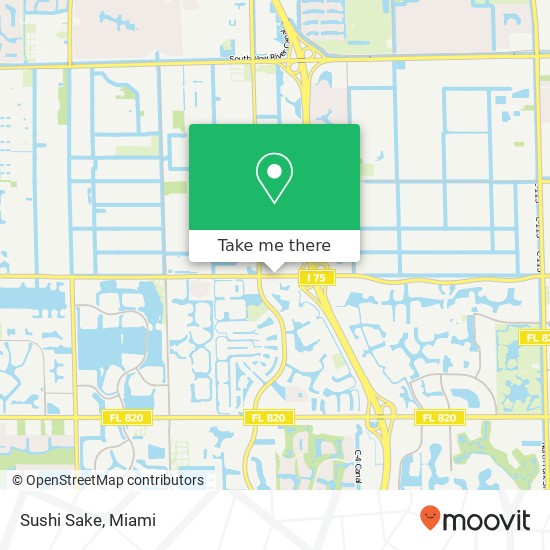 Mapa de Sushi Sake, 15641 Sheridan St Fort Lauderdale, FL 33331
