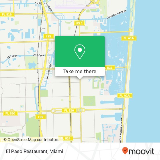 El Paso Restaurant, 1800 N Federal Hwy Hollywood, FL 33020 map