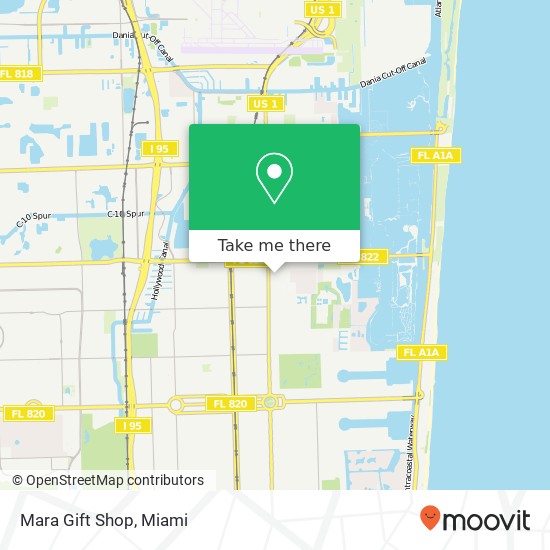 Mapa de Mara Gift Shop, 2149 N 17th Ct Hollywood, FL 33020