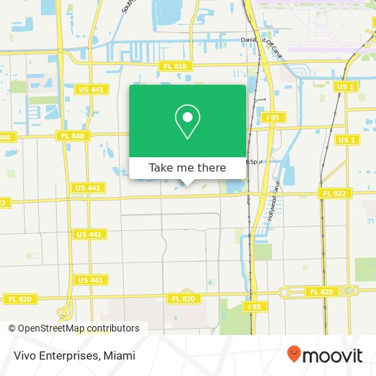 Mapa de Vivo Enterprises, 3950 Farragut St Hollywood, FL 33021