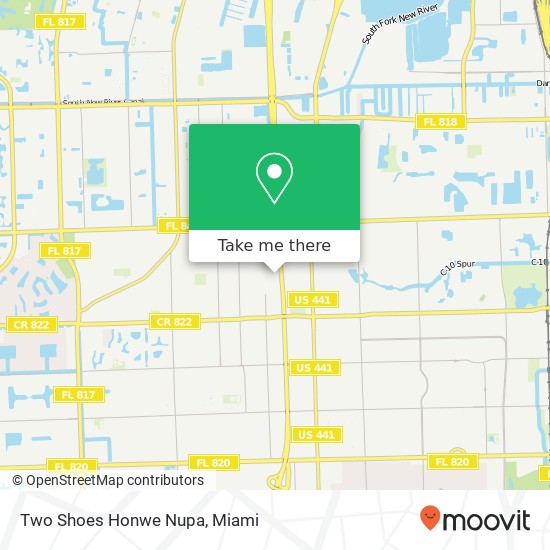 Mapa de Two Shoes Honwe Nupa, 6301 N 32nd St Hollywood, FL 33024