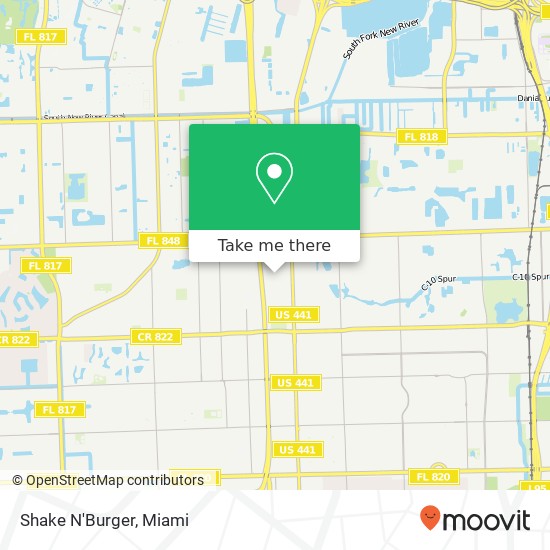 Mapa de Shake N'Burger, Seminole Dr Hollywood, FL 33021
