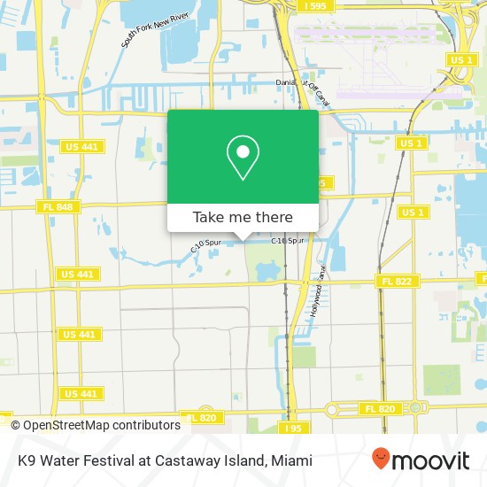 K9 Water Festival at Castaway Island map