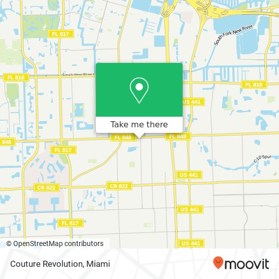 Mapa de Couture Revolution, 6812 Stirling Rd Hollywood, FL 33024