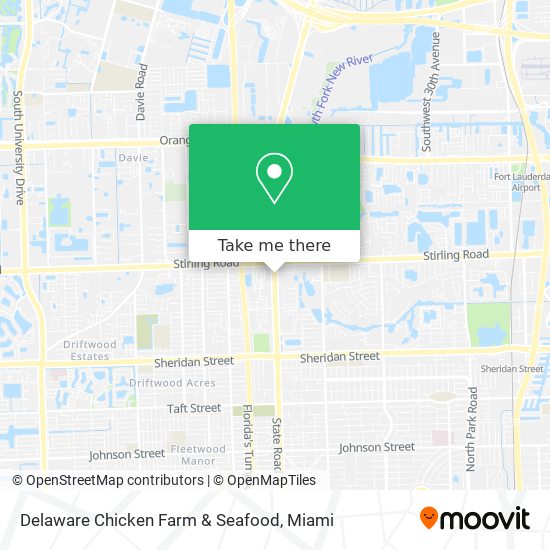 Mapa de Delaware Chicken Farm & Seafood
