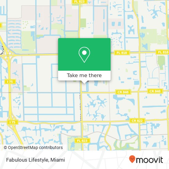 Mapa de Fabulous Lifestyle, 5564 S Flamingo Rd Cooper City, FL 33330
