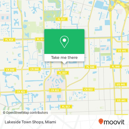 Mapa de Lakeside Town Shops