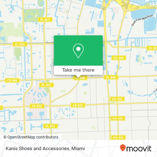 Mapa de Kanis Shoes and Accessories, 7118 Stirling Rd Hollywood, FL 33024