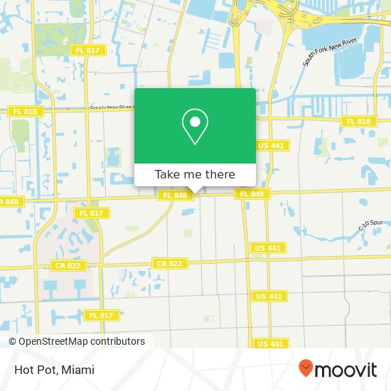 Mapa de Hot Pot, 6820 Stirling Rd Hollywood, FL 33024