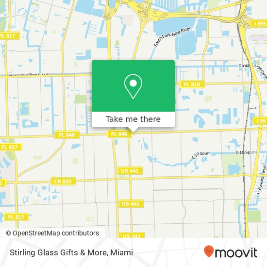 Stirling Glass Gifts & More, 5890 Stirling Rd Hollywood, FL 33021 map