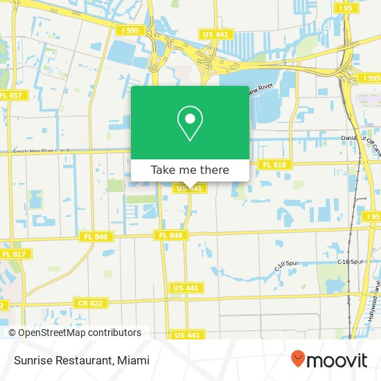 Mapa de Sunrise Restaurant, 5226 S State Road 7 Fort Lauderdale, FL 33314