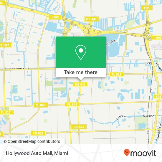 Hollywood Auto Mall map