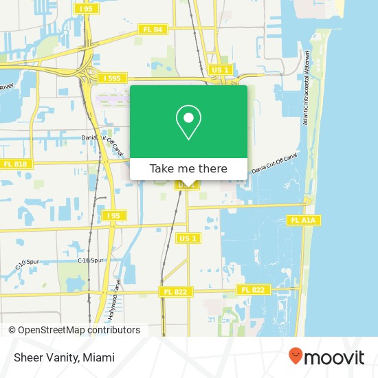 Mapa de Sheer Vanity, 222 N Federal Hwy Dania Beach, FL 33004