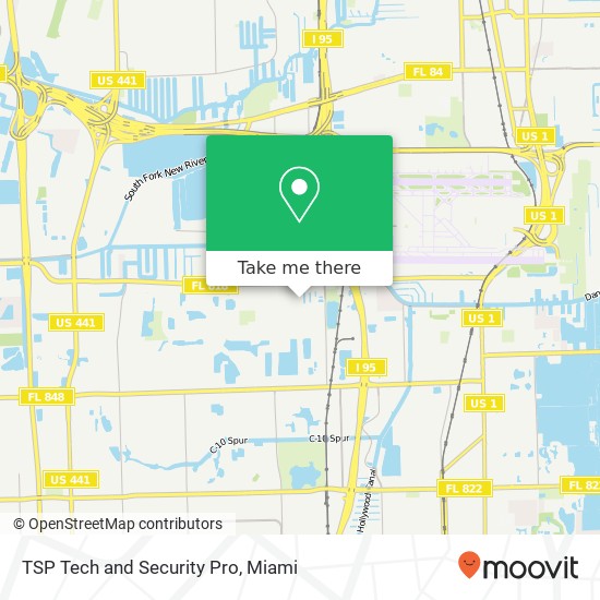 Mapa de TSP Tech and Security Pro, 4947 Leeward Ln Fort Lauderdale, FL 33312