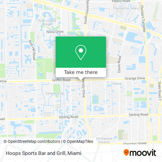 Hoops Sports Bar and Grill map
