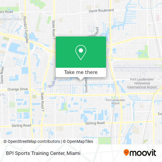 BPI Sports Training Center map