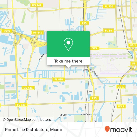 Mapa de Prime Line Distributors, 2800 SW 42nd St Fort Lauderdale, FL 33312