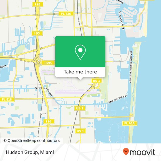 Mapa de Hudson Group, 100 Terminal Dr Fort Lauderdale, FL 33315