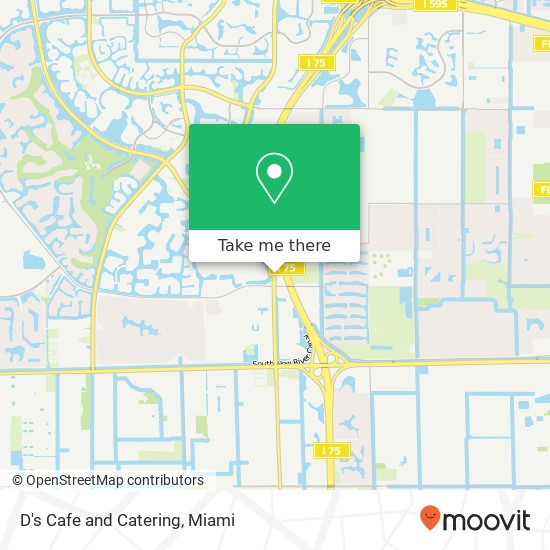 Mapa de D's Cafe and Catering, 3550 Weston Rd Davie, FL 33331