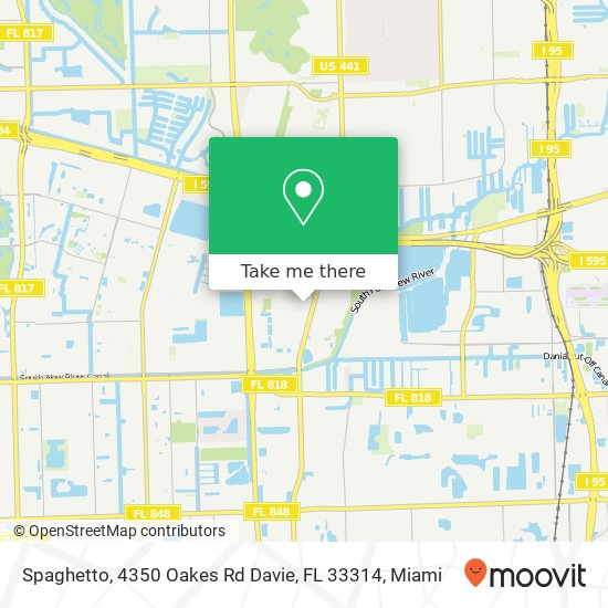 Mapa de Spaghetto, 4350 Oakes Rd Davie, FL 33314
