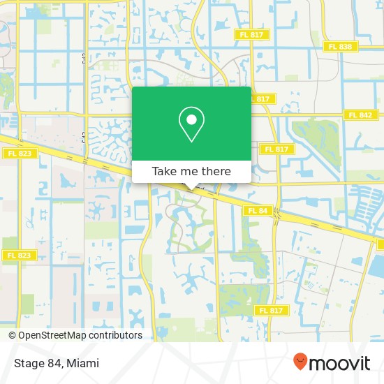 Mapa de Stage 84, 9118 E SR-84 Davie, FL 33324