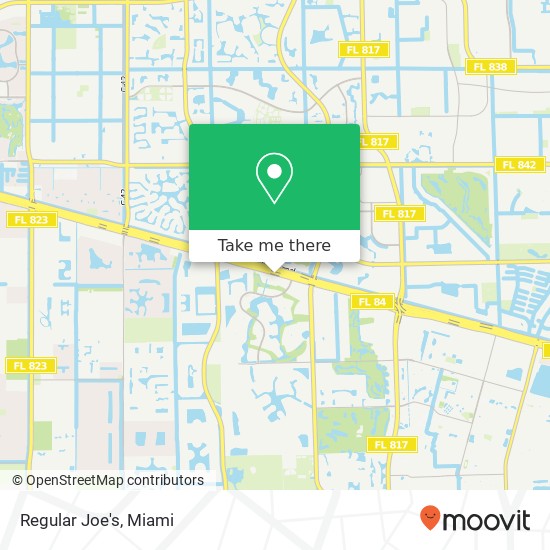 Mapa de Regular Joe's, 9160 SR-84 Davie, FL 33324