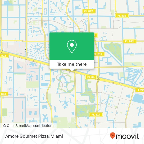 Mapa de Amore Gourmet Pizza